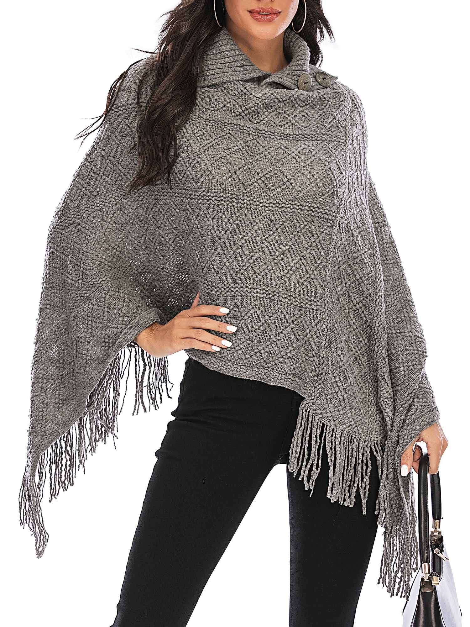 FOCUSSEXY Ponchos for Women Loose 