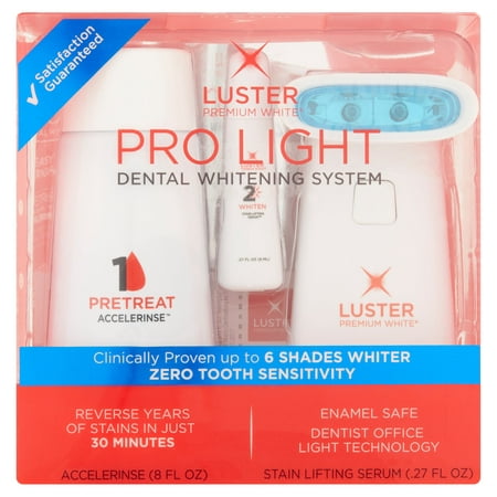 3 Piece Pro Light Teeth Whitening Kit System by Luster Premium