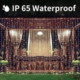 thumbnail image 4 of Luces de cortina solares XINXIANLIAN 300 LED IP65 a prueba de agua, 4 of 7