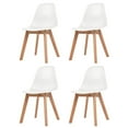 thumbnail image 4 of vidaXL Dining Chairs 4 pcs Gray Plastic, 4 of 33