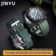thumbnail image 2 of Correa de reloj deportiva de caucho fluorado verde de 20 mm y 22 mm, correa de silicona resistente al agua para Seiko, Rolex, Omega, pulsera para hombre, 2 of 5