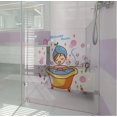 thumbnail image 5 of Pegatinas de pared para puerta de cristal de chica en el baño, impermeables, para ducha, baño, decoración del hogar, calcomanías artísticas, papel tapiz, 5 of 5