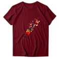thumbnail image 2 of DHFJKG Women Casual Graphic Printed Tee Short Sleeve Crewneck T Shirt Loose Fit Summer Casual Blouses Comfortable Tops, 2 of 4