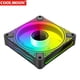 thumbnail image 4 of COOLMOON DM1 5V 3PIN ARGB 12V 4PIN PWM Luminous PC Case Fan Reverso negro Ehuebsd Para estrenar, 4 of 9