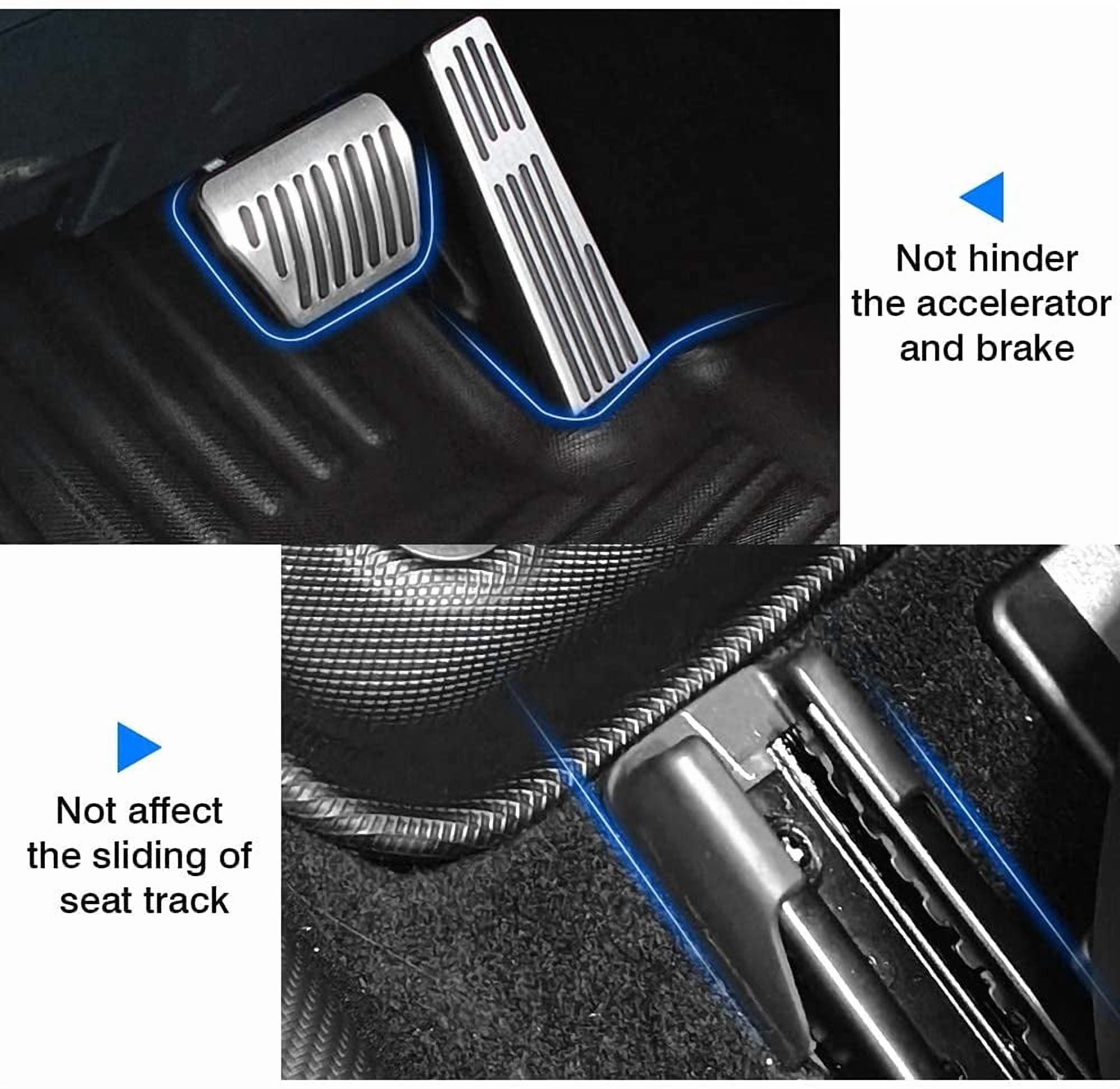 Canvcle All Weather Floor Mats for Honda Fit 2015 2016 2017 2018 2019 2020 Custom Fit Floor Liner 1st & 2nd Row Liners Black Non-Slip