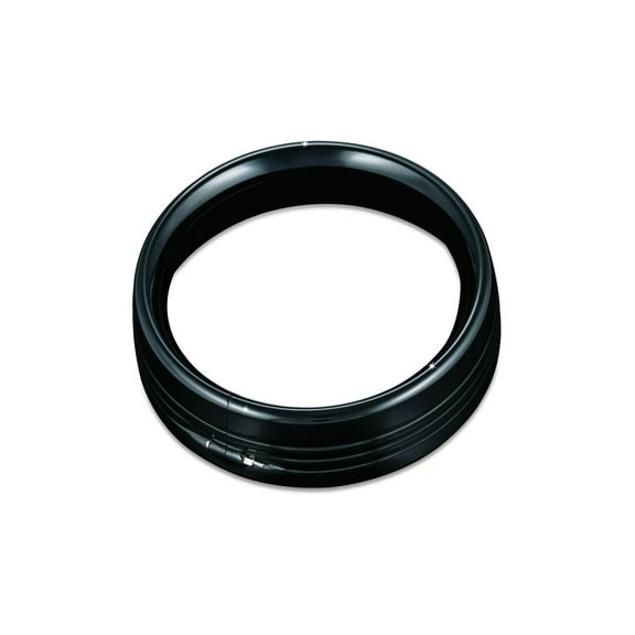 Kuryakyn 7276 Motorcycle Lighting Accessory: 7" Headlamp/Headlight Trim Ring for 1983-2019 Harley-Davidson Motorcycles, Gloss Black