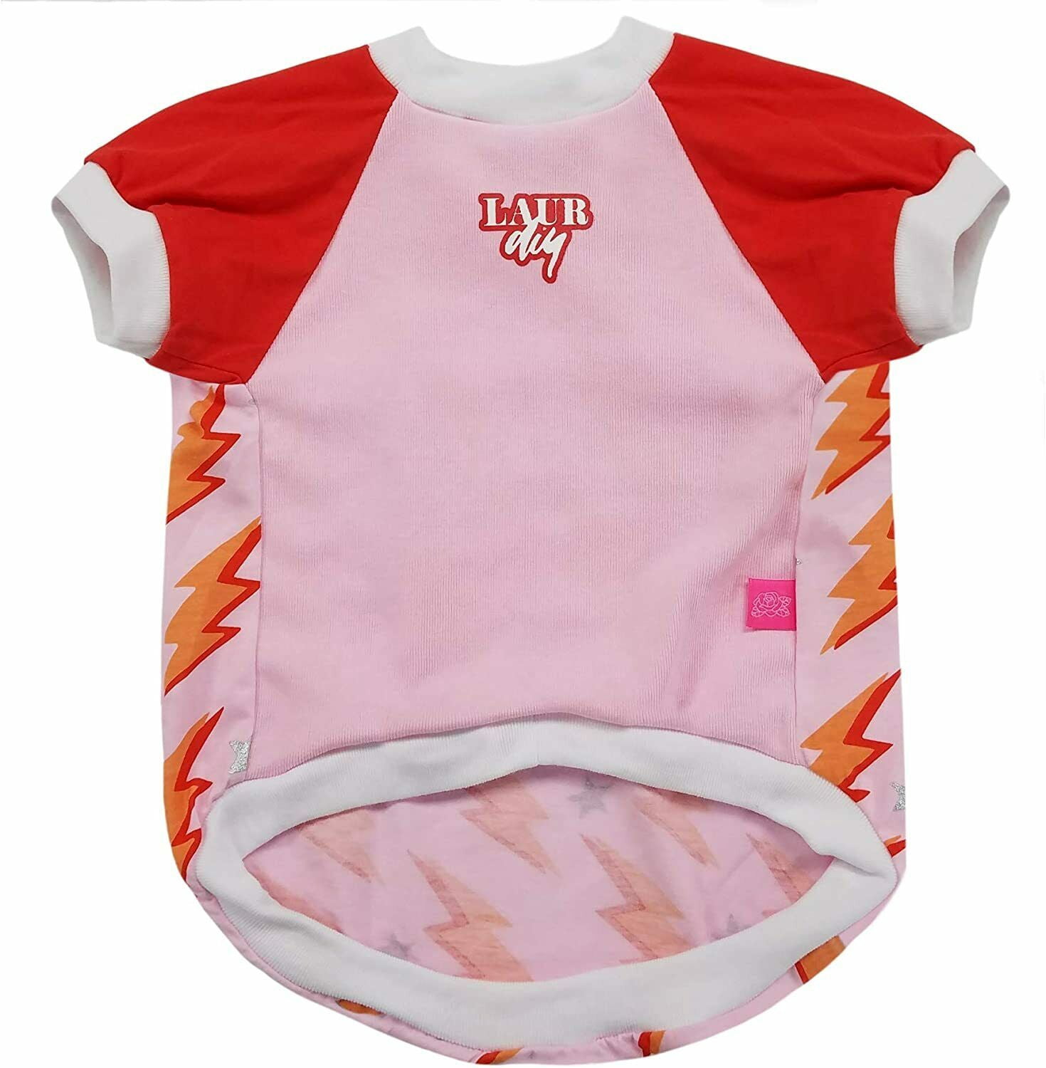 Pets First Polyester Cotton LaurDIY Dog & Cat T-Shirt, Pink, XL