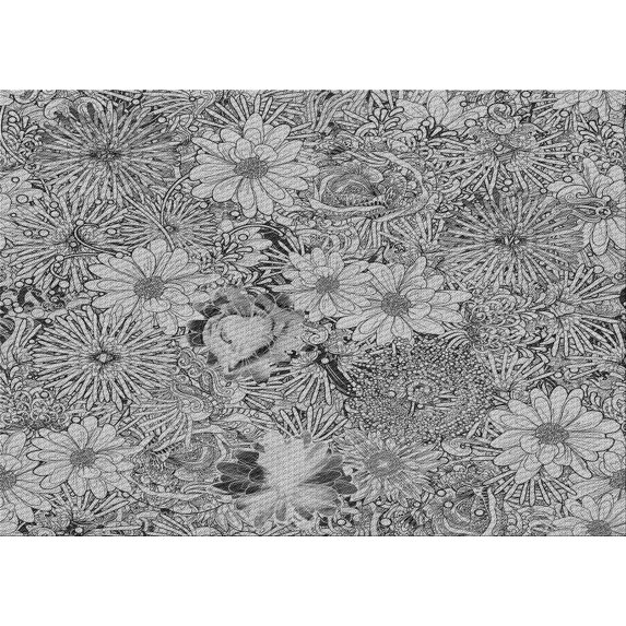 Ahgly Company Machine Washable Indoor Rectangle Transitional Silver Gray Area Rugs, 7' x 10'