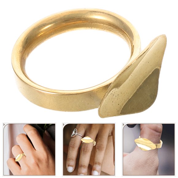 Nestingho Anillo De Slide Para En Metal Dorado Para Uso En Y Ejecución Musical