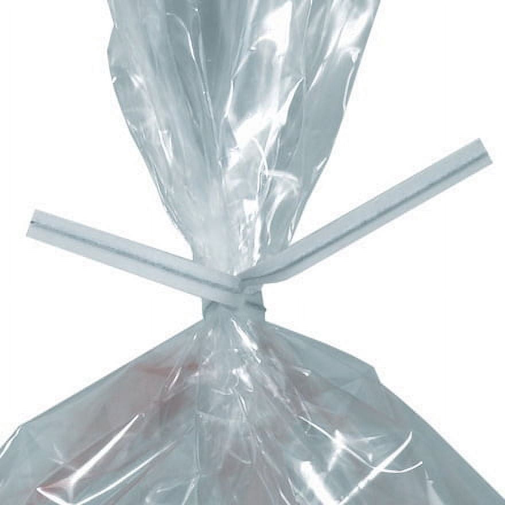 9 x 5/32" White Paper Twist Ties - 2000 Per Case