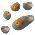 thumbnail image 6 of Womens Fuzzy Slippers Cute Cartoon Animal Print Chunky Soft Sole Antislip Winter Bedroom House Shoes Casual Cozy Slip on Shoes Grey 7.5, 6 of 6