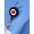 thumbnail image 6 of Hanes Womens Scrubs Mandarin Collar Scrub Top, Comfort Fit, Pockets, Sizes XS-3XL, 6 of 9