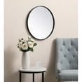 thumbnail image 2 of Elegant Decor MR4821BK Miroir Rond Cadre en Métal 21 Pouces, Noir, 2 of 2