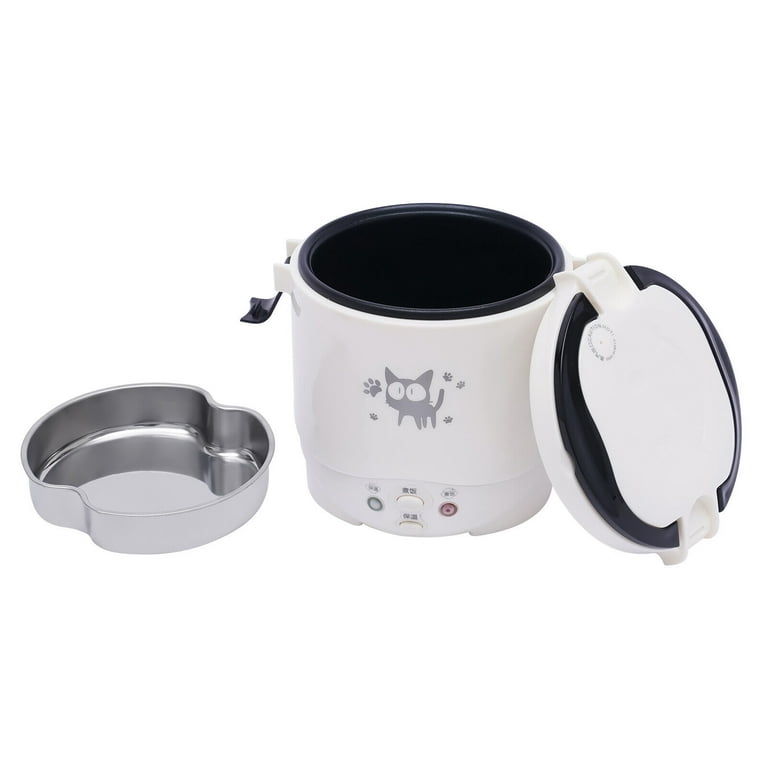 1 Cup Mini Rice Cooker Steamer 12V for Car Cooking for Soup Porridge & Rice  USA