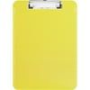 Business Source, BSN01867, Flat Clip Clipboard, 1 Each, Neon Green