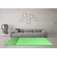 thumbnail image 3 of Ahgly Company Indoor Round Solid Emerald Green Modern Area Rugs, 5' Round, 3 of 4