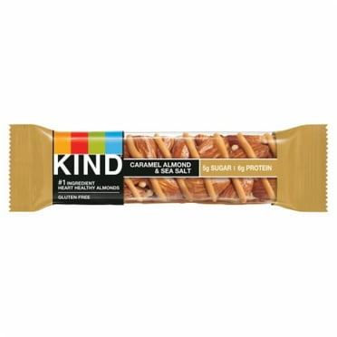 2X-KIND Gluten Free Caramel Almond and Sea Salt Healthy Snack Bar - 1.4 oz
