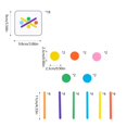 thumbnail image 3 of TIMIFIS Colorful Shape Matching Puzzle 52 Piece Set of Early Education Color Sticks Shape Matching Math Enlightenment Addition and Subtraction Training Puzzle Toys Color Identify Education, 3 of 6