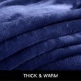 thumbnail image 6 of Throw Blanket, Fuzzy & Plush Warm Fleece Blanket, King Size Navy Blankets for Couch Beds, Washable Soft Blankets for Women, 108" x 90", 6 of 9