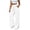 White, variant on SETOOFF Women Elastic Drawstring High Waist Wide Leg Pants Side Snap Split Hem Palazzo Pants Deep Pockets Street Walking Workout Casual Trousers Daily Travel Womens Pants