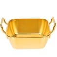 thumbnail image 3 of Stainless Steel Food Dish with Golden Color for Home Use Safe Practical and Durable 7 inch, 3 of 4