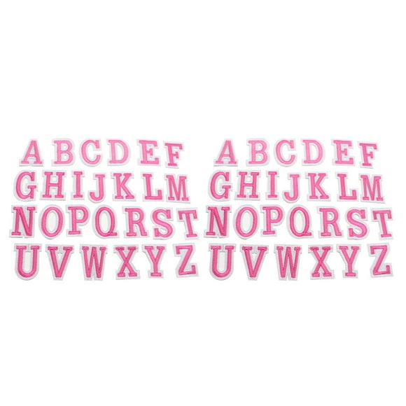 52pcs Iron on Letters Alphabet Patches Ironed DIY Decorative Repair Patches