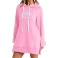 thumbnail image 1 of WILLBEST Vestido Casual Para Mujer, Cómodo Vestido Retro Con Estampado De Cómodo Y Transpirable., Sudadera De Manga Larga Con Capucha Y Bolsillo 178, 1 of 3