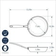 thumbnail image 6 of Nordic Ware Basalt 2 Piece 8 Inch Sauté Skillet with Lid, 6 of 7