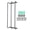 Black, variant on Wall Mounted Rolled Towel Rack Three Tubes Iron Bath Towel Holder, Vertical Storage Organizer for Bathroom, Black (16.5 inches / 42.0 cm)