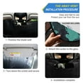 thumbnail image 2 of Qxltty Tyrannosaurus Rex Car Windshield Sunshades Foldable UV Rays Sun Visor Protector Keep Your Vehicle Cool 55×27.6in, 2 of 8