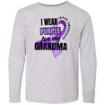 thumbnail image 3 of Inktastic I Wear Purple For My Grandma Lupus Awareness Long Sleeve Youth T-Shirt, 3 of 5