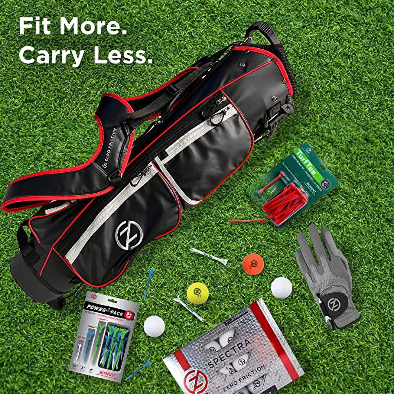 Zero Friction 5 Pocket Golf Pencil Bag - Black