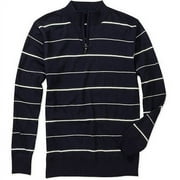 Big Men's Long Sleeve Zip Mock Neck Swea