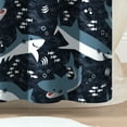 thumbnail image 4 of Dream Factory Sharks Shower Curtain Blue, 100% Polyester, 72" W x 72" L, 1 Piece, 4 of 4