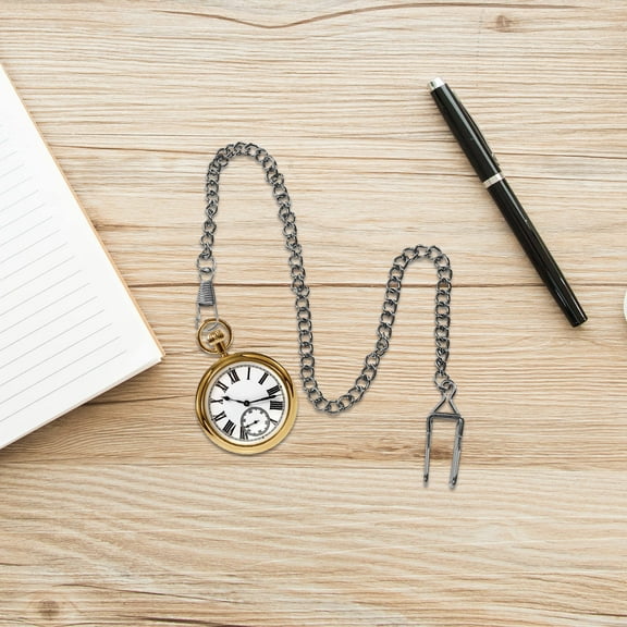 OUNONA 3pcs Pocket Watch Chain Lobster Clasp Watch Chain Link Alloy Fob For Pocket Watch Metal Chains Pocket Watch Accessories Clip Pocket Watch Chains