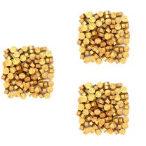 300Pcs Sealing Wax Seal Beans Stamp Beads for Vintage Craft Envelope Wedding Wax Seal Ancient Sealing Wax Tools -Golden