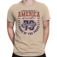 thumbnail image 2 of Smartprints America 250 Years Land of Free Men's T-Shirt Natural, Cotton, S, 2 of 4