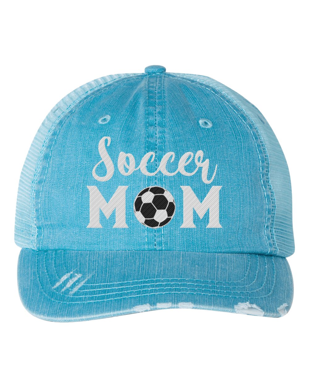 Soccer Mom Unisex Baseball Cap Cotton Denim Fashion Adjustable Sun Hat for Men Women Youth Black 