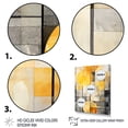 thumbnail image 3 of Designart "Sunlight Collage with Yellow Solar Panels I" Abstract Canvas Wall Art - Modern Yellow Abstract Collages Entryway Wall Art Print, 3 of 6