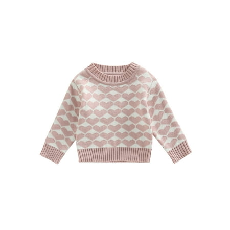 

Ma&Baby Toddler Girls Boys Knitwear Tops Unisex Infant Long Sleeve Knit Pullover Casual Fitted Sweater
