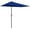 Dark Blue, variant on Outsunny 8ft Half Umbrella Outdoor Balcony Parasol Black
