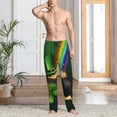 thumbnail image 5 of Uemuo St. Patrick's Day4 Pattern Men's Wide Leg Palazzo Lounge Pants with Pockets Light Weight Loose Comfy Casual Pajama Pants-Medium, 5 of 9