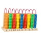 thumbnail image 4 of Juguete de conteo Montessori, regalos, cuentas de colores, marco de conteo de madera para preescolar 9 fila, 4 of 9
