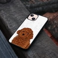 thumbnail image 4 of FINCIBO Soft Rubber Protector Cover Case for Apple iPhone 13 6.1" 2021 (NOT FIT Apple iPhone 13 mini 5.4" 2021/iPhone 13 Pro 6.1" 2021/iPhone 13 Pro Max 6.7" 2021), Brown Toy Poodle Dog, 4 of 5