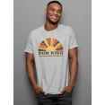 thumbnail image 2 of Retro Sun Kiss Slogan T-Shirt Men -Image by Shutterstock, Male Large, 2 of 4