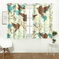 thumbnail image 2 of MKHERT Flock Flying Pigeons Window Curtains Kitchen Curtain Room Bedroom Drapes Curtains 26x39 inch, 2 Piece, 2 of 3