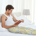 thumbnail image 7 of Fotbe Boho Men's Pajama Pants,Sleepwear Pants,Pj Bottoms Drawstring And Pockets-Small, 7 of 7