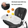 thumbnail image 3 of INFANS High Chair with One-Hand Removable Tray, 4 Lockable Wheels & Large Storage Basket - Multi-Adjustable Height, Recline & Footrest, Removable Cushion, Foldable for Baby, Infant& Toddler, Grey, 3 of 9