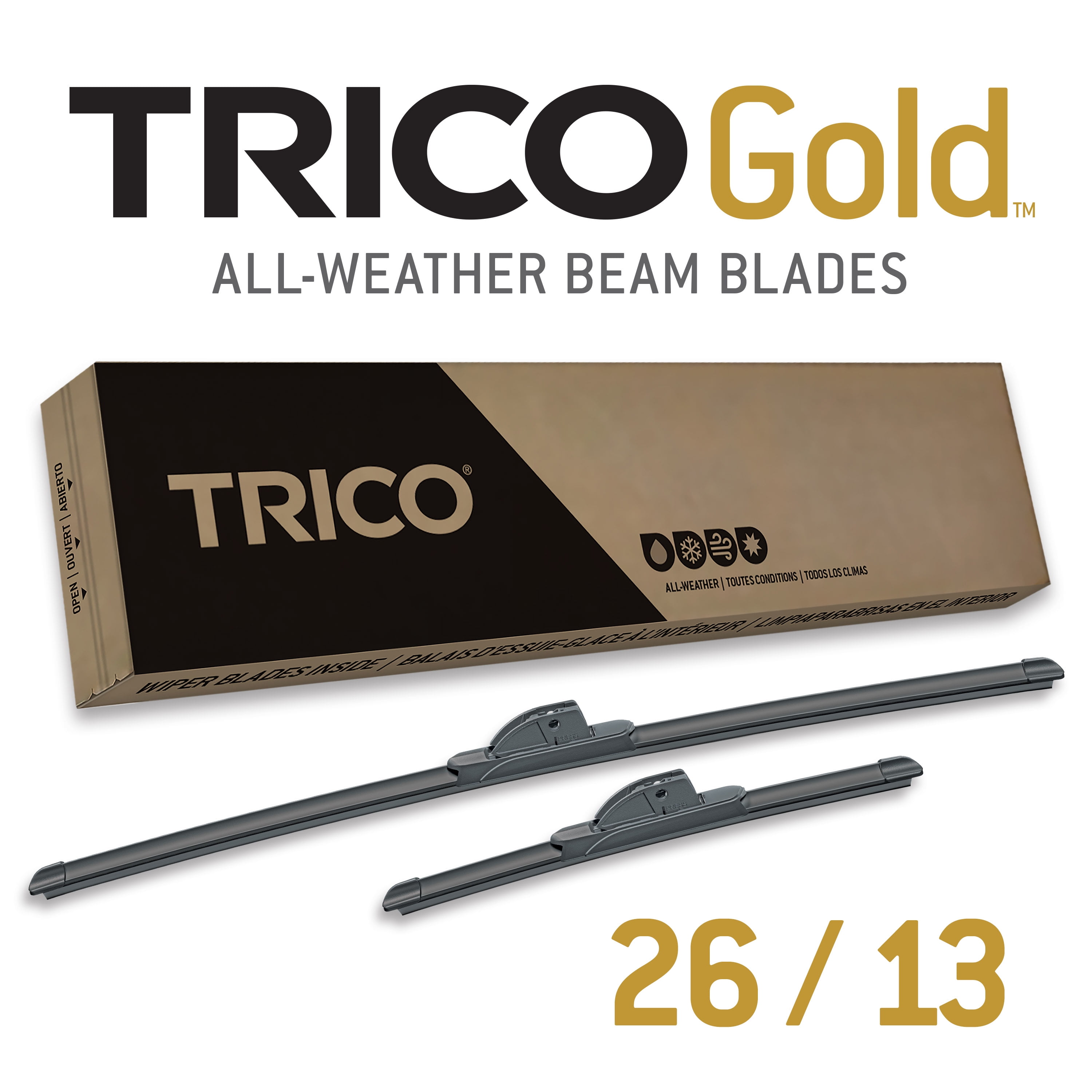 Sameday Post TRICO Wiper Blades 22"/20" HOOK FITTING Great Upgrade PAIR