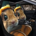 thumbnail image 2 of Uemuo Modern Yellow Sweater Guinea Pig Pattern Car Seat Covers for Front Seats Waterproof Seat Covers for Cars, Universal Auto Front Seats Protector Fits for Car-1, 2 of 6